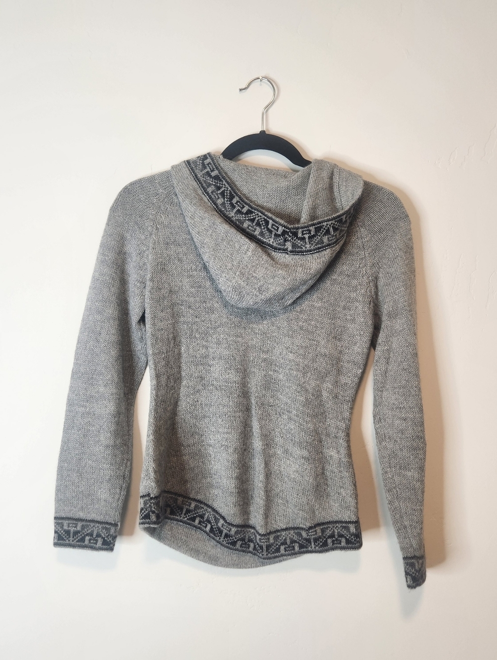 100% Baby Alpaca Pullover/Hoodie Size XS/S - Picture 2 of 5